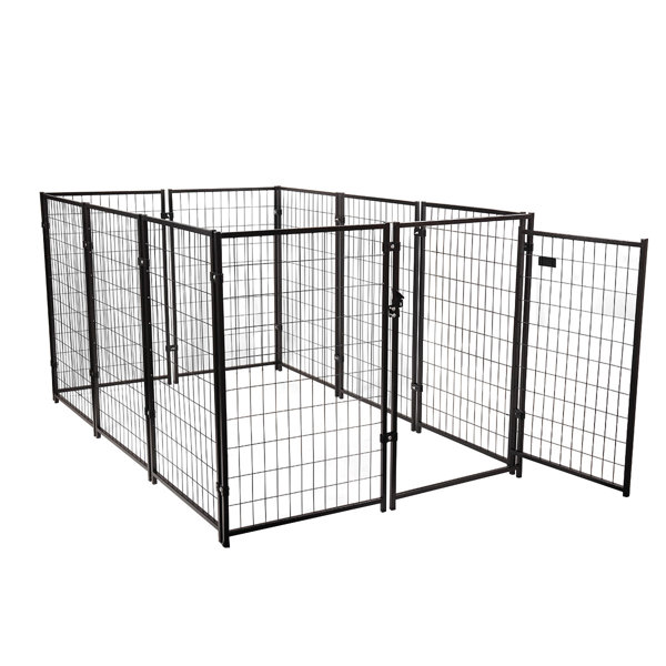 coziwow 10Piece Large 47''H Outdoor HeavyDuty Metal Dog Fence Kennel Enclosure & Reviews Wayfair